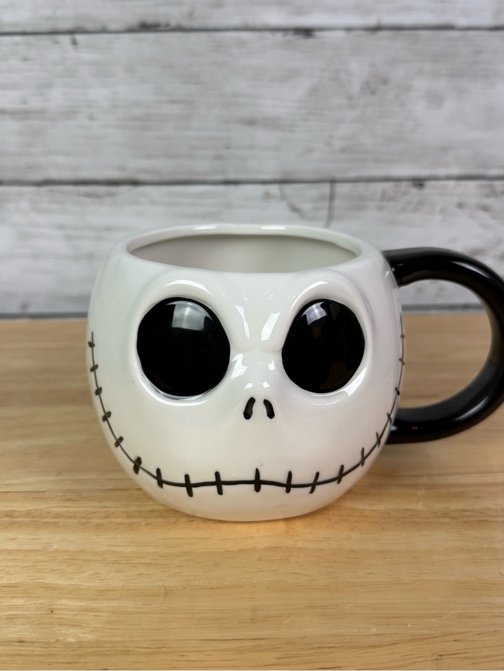 Disney The Night Before  White Jack Skellington Ceramic Mug - Home Dining